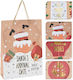 Paper Christmas Gift Bag 33x9.6x41cm (Various Designs)