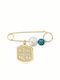 Ekan Child Safety Pin made of Gold 14K with Constantinato