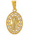 Tasoulis Jewellery Collection Pendant Kids Talisman with the Virgin Mary made of Gold 9K 9K523-1KON
