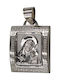 Roloi Kaliamanis Pendant Kids Talisman with the Virgin Mary made of White Gold 14K PM1088L