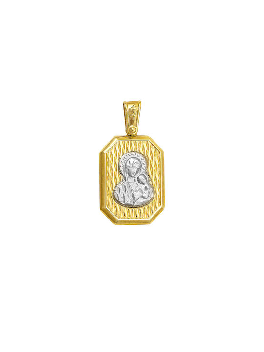 Pendant Kids Talisman Double Sided Constantine from Gold 14K APP-20531