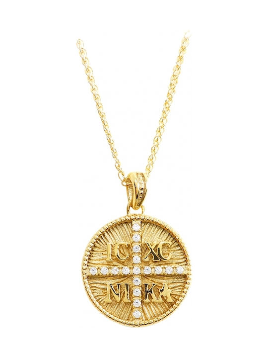 Art d or Pendant Constantine Coin Gold 9K