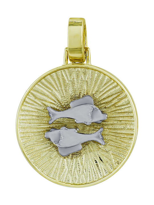 Висулка Детски Талисман Двустранен от Злато 14K ZD236
