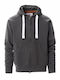 Payper Herren Langarm Sweatshirt Arbeit Gray mit Kapuze