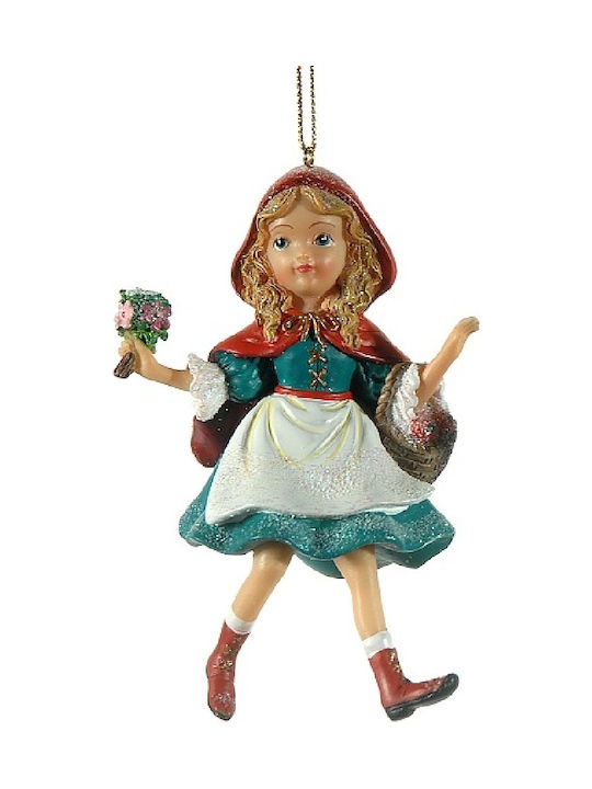 Ornament de Crăciun Figura Multicolor cu Pulbere de Aur cu Paiete