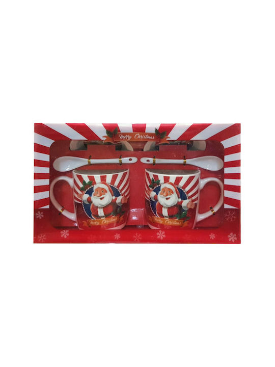 Christmas Mug Ceramic Red 1pcs