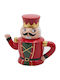 EDG Ornament de masă de Crăciun Ceainic Multicolor Înălțime 19cm.