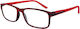 Clear View Clearview Lesebrille +3.50 in Rot Farbe