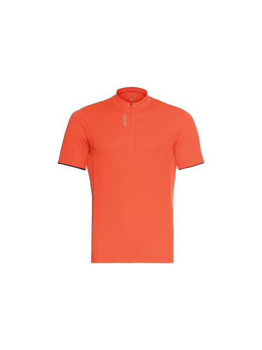 Odlo Essential Herren Kurze Ärmel Fahrradtrikot Orange