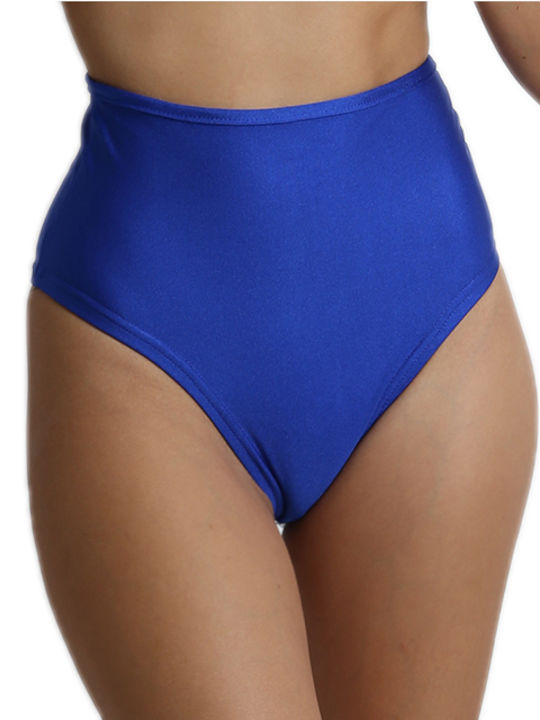 Chica Bikini Slip High Waist Blue