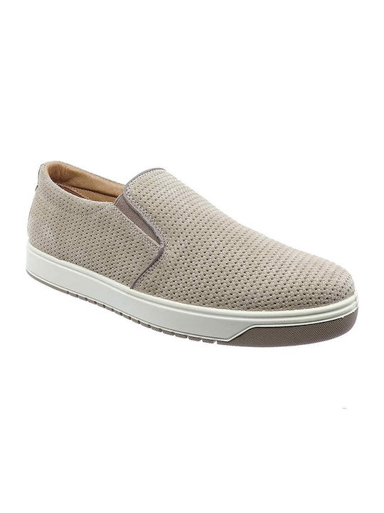 Imac Casual Leder Herren Slip-Ons Beige