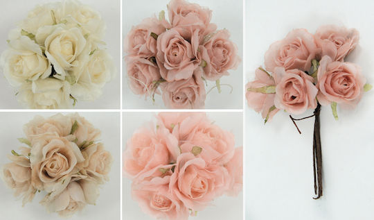 Decorative Element for Wedding Favors Beige 6pcs
