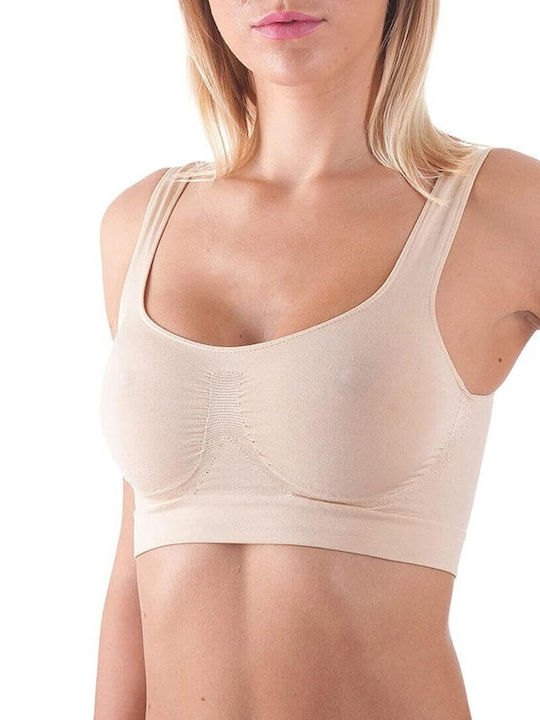 Women's Bra with Light Padding Beige