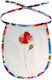 Koupakoupa Poppy Flowers Papaver Waterproof Baby Bib of 100% Cotton with Lace Band for 3 m+