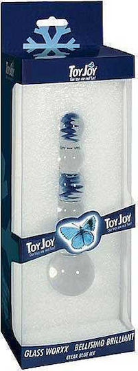 ToyJoy Glass Πρωκτική Σφήνα Διάφανη 16cm