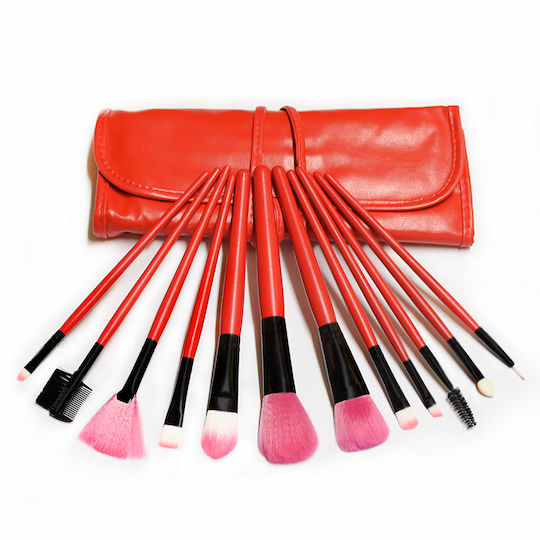 Professional Set with Makeup Brushes made of Synthetic Hair 12pcs