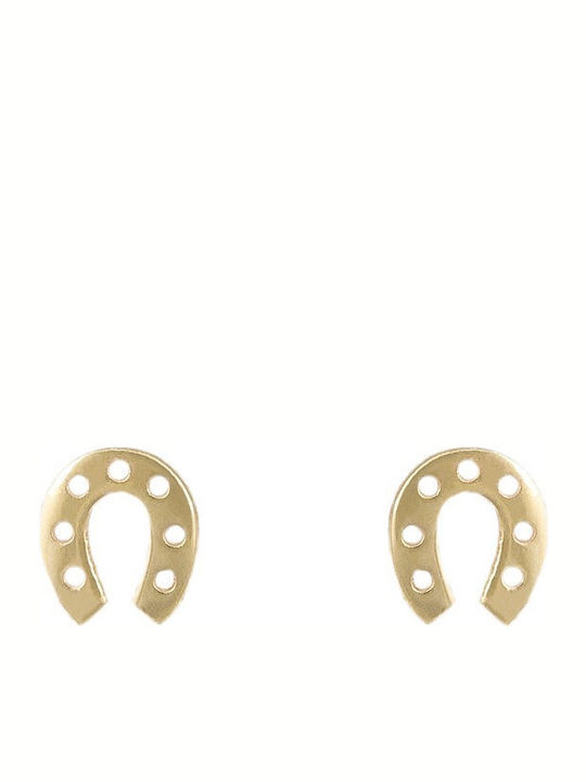 Kids Earrings Studs made of Gold 14K Χρυσά