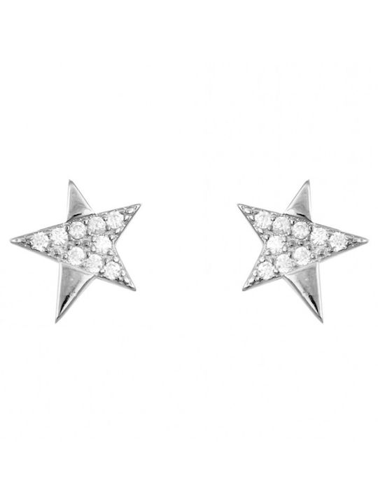 Kids Earrings Studs Stars made of Silver