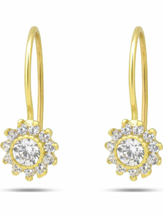 Goldjewels Παιδικά Σκουλαρίκια Κρεμαστά από Χρυσό 9K