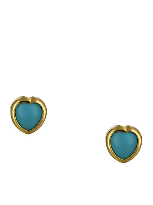 Kids Earrings Studs made of Gold 14K