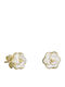 Kids Earrings Studs from Gold 9K Gold-White