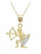 Kinder-Motive Tierkreiszeichen aus Gold 14K
