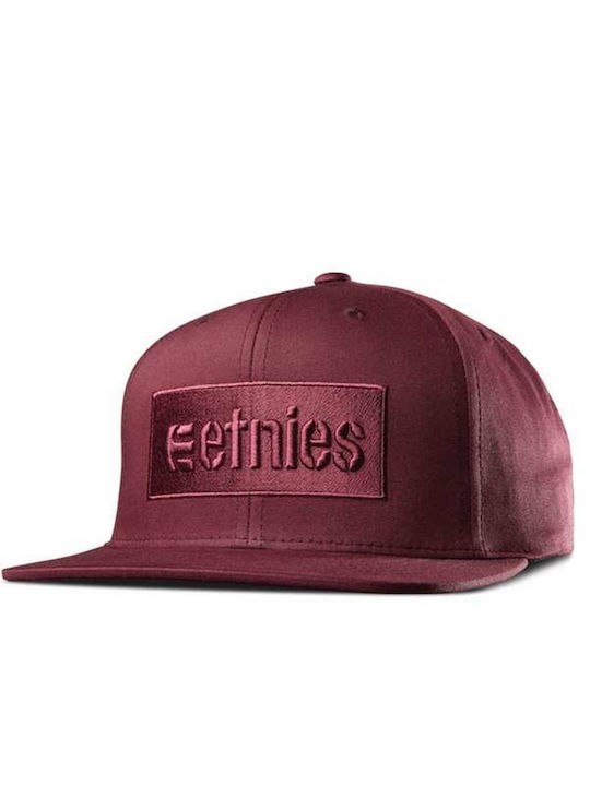 Etnies Corp Box Men's Snapback Cap Burgundy