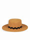Scotch & Soda Felt Women's Boater Hat Orange