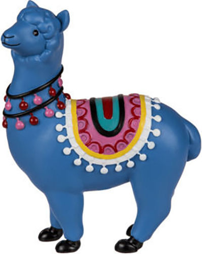 Decorative Llama Polyresin 12.5x9.5x9.5cm 1pcs