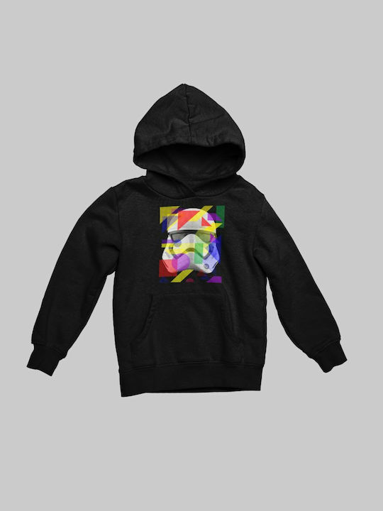 TKT Kids Sweatshirt with Hood Black Stormtrooper