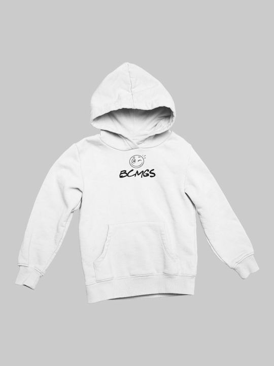 TKT Kids Sweatshirt with Hood and Pocket White Bad Choices