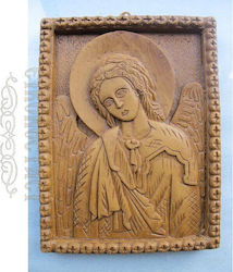 Wax Archangel Gabriel Icon 12x17cm