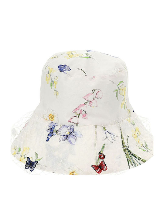 Monnalisa Kinderhut Eimer Stoff Beige