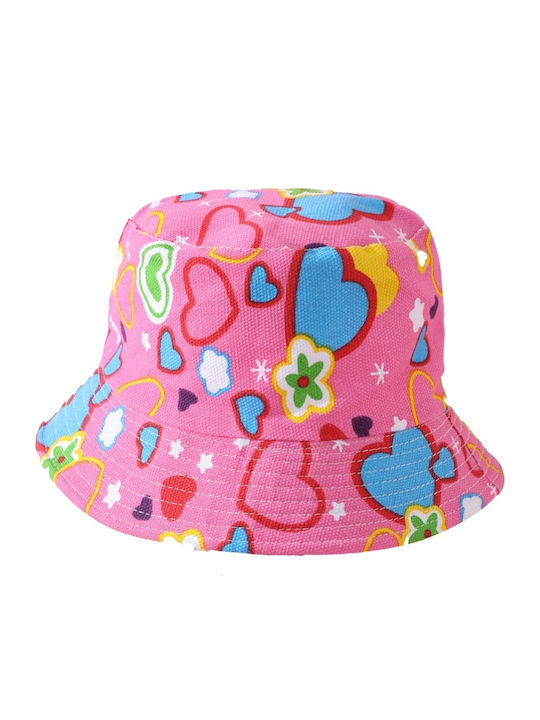 Babykids Palarie Copii Bucket Roz Cu Protectie Solara