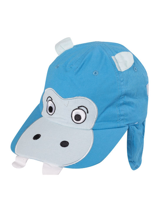 Παιδικό Καπέλο Jockey Υφασμάτινο Γαλάζιο