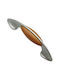 Handle Furniture made of Zamak & Wooden & Metallic zamak and wood 120mm (Center Distance 96mm) 0902-096-10C1 1pcs