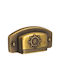 Pamar Antik Handgriff Möbelgriff Bündiger Griff aus Metallisch in Bronze Farbe 64mm MN-560-64-ANTIQUE-BRASS 1Stück