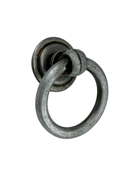 Herrajes Palencia Handgriff Möbelgriff aus Metallisch in Silber Farbe Ø33mm 4804-33-PEWTER 1Stück