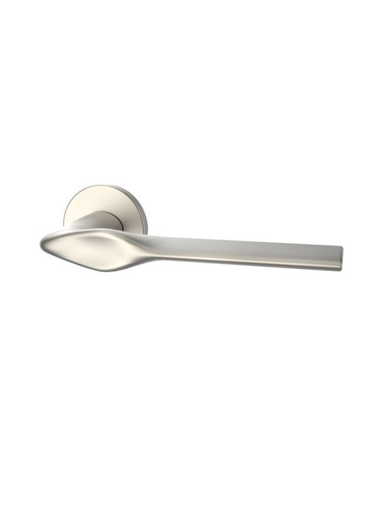 Yalis Design Πόμολο Εξώπορτας με Ροζέτα Αριστερό Yalis Αριστερό Εξώπορτας