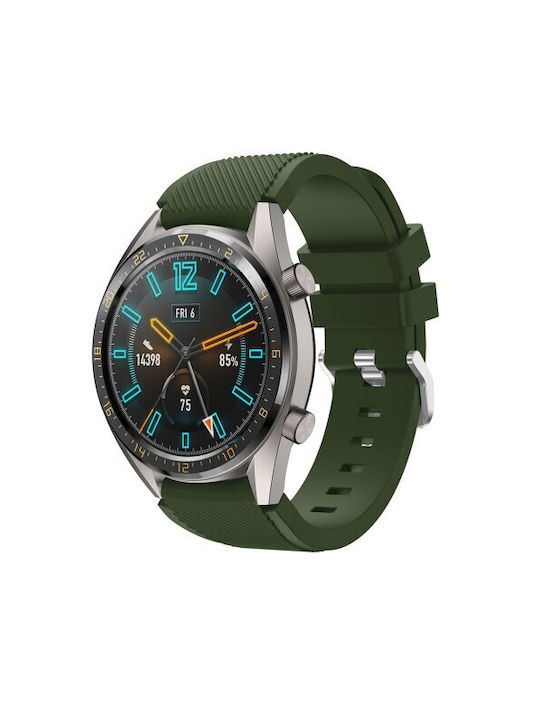 Twill Texture Каишка Силикон Зелен (Amazfit Stratos 2s/3 - Амазфит Стратос 2с/3)