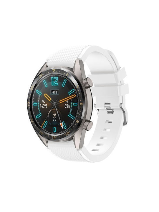 Twill Texture Λουράκι Σιλικόνης Λευκό (Amazfit Stratos 2s/3)