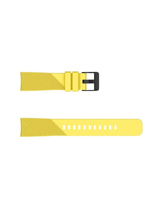 Twill Texture Armband Silikon Gelb (Amazfit GTR 42mm)