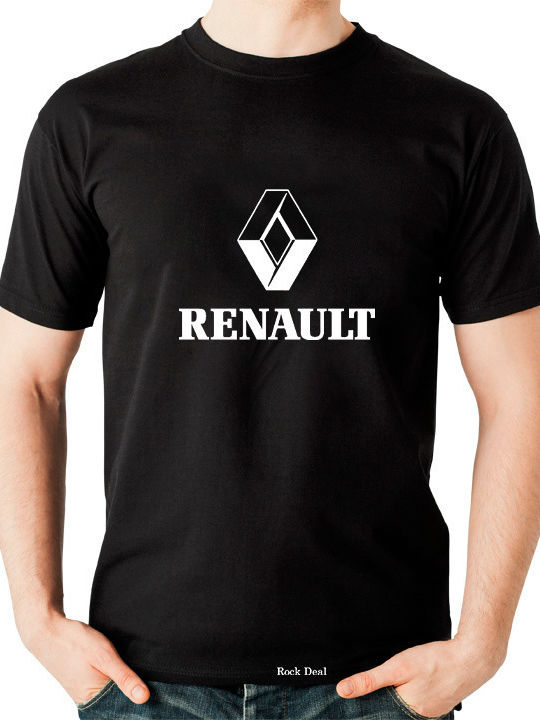 Renault T-shirt Μαύρο Βαμβακερό