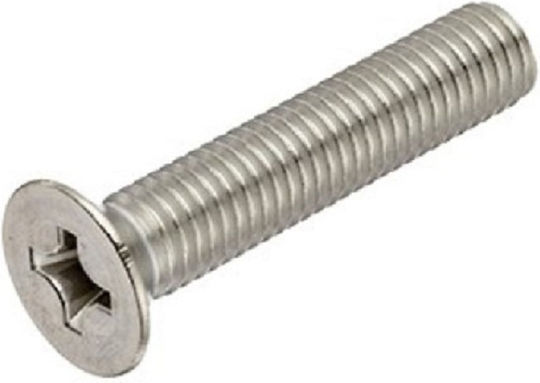 Maschinenschraube Kreuzschlitz Inox DIN 7985 mit Durchmesser M5 und Länge 16mm 100Stück