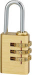 Thirard Steel Padlock Brass Combination 1pcs