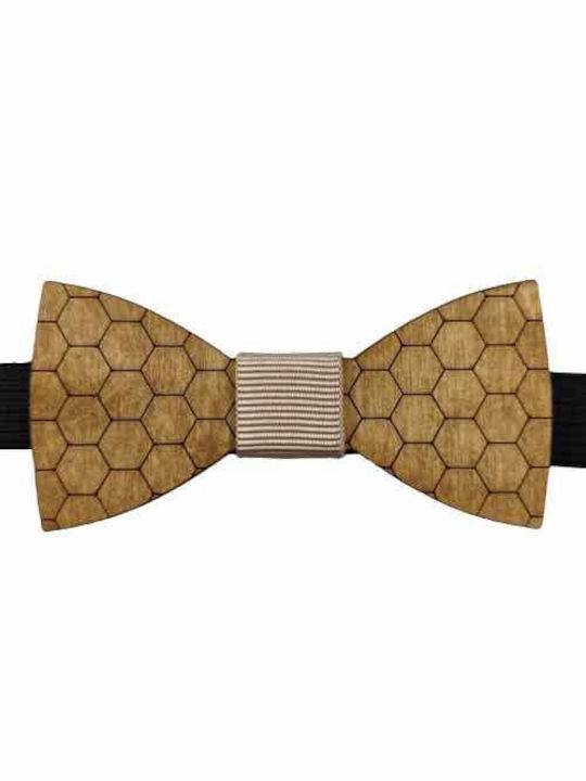 Bonjour Bebe Kids Wooden Bow Tie "0009" Brown