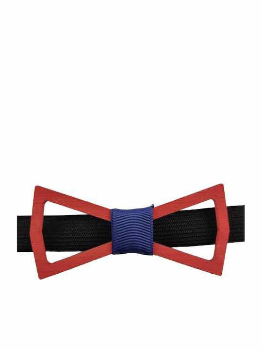 Bonjour Bebe Kids' Wooden Bow Tie Red