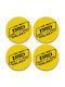 Koupakoupa Round Wooden Yellow Coasters Best Dad In Galaxy 4pcs