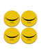 Koupakoupa Smile Rotund Suporturi pentru pahare Lemn Galben 4buc
