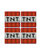 Koupakoupa Minecraft Tnt Untersetzer Hölzernes Rot 4Stück